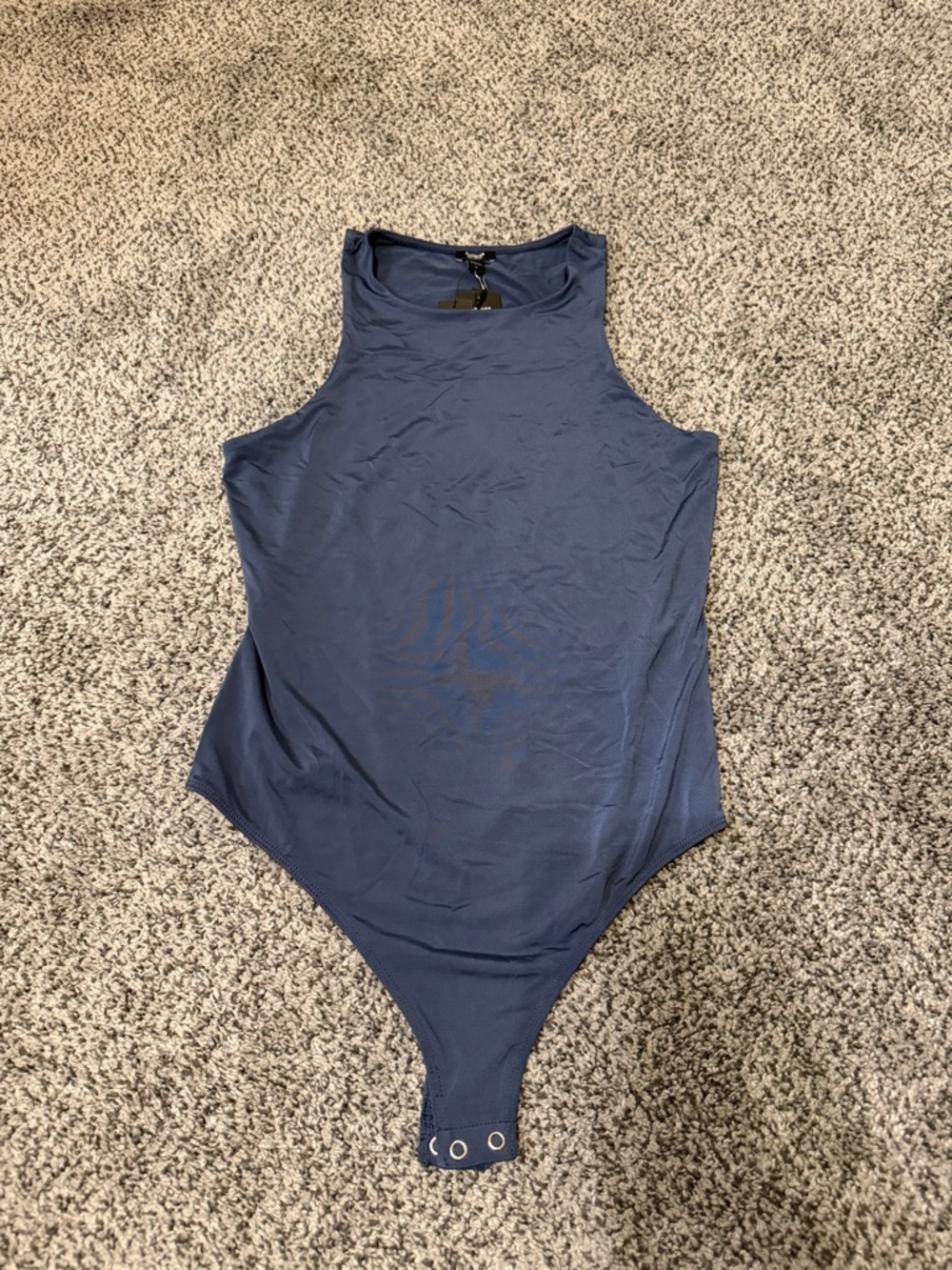 Express Navy Scoop Neck Bodysuit